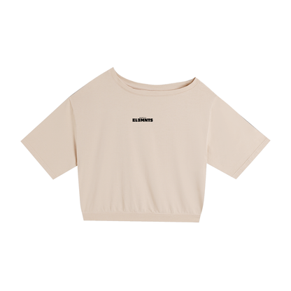 ESSNTIAL ELEMNTS Women's Asymmetric Shoulder OS Tee