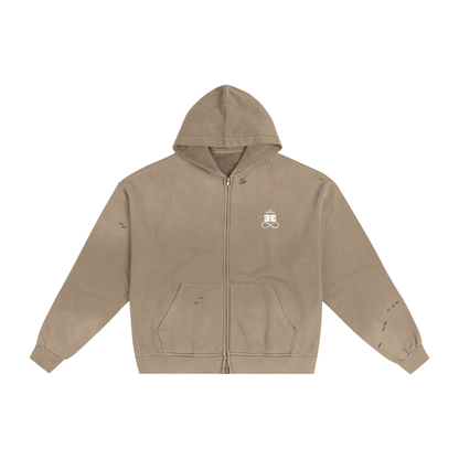 ESSNTIAL ELEMNTS Unisex 420G Frayed Washed Hoodie