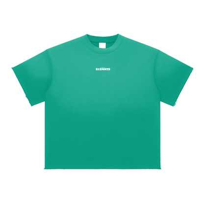 ESSNTIAL ELEMNTS Unisex 350G Sun Fade Raw Edge Tee