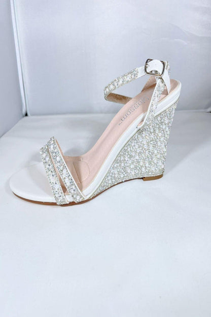 Pearl&Rhinestone Wedge