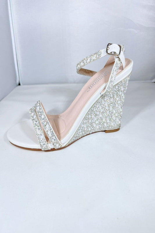 Pearl&Rhinestone Wedge