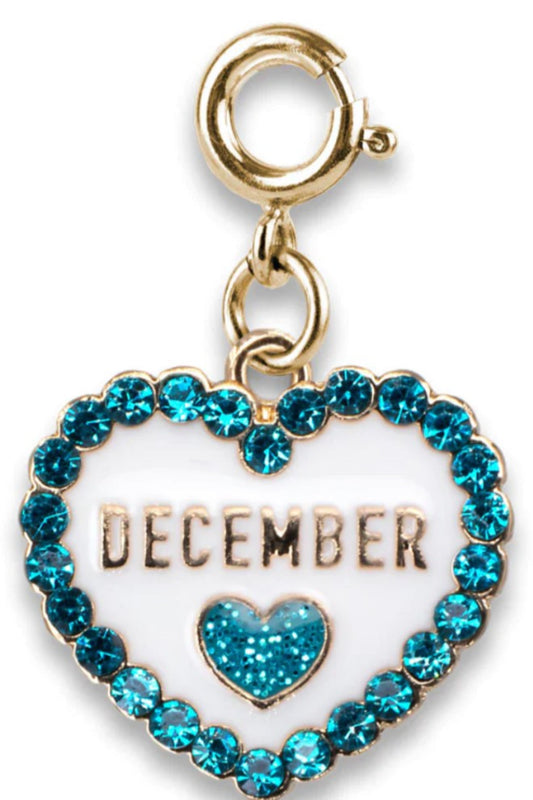 December Heart Charm