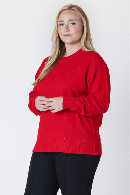 Embellished Crewneck Sweater