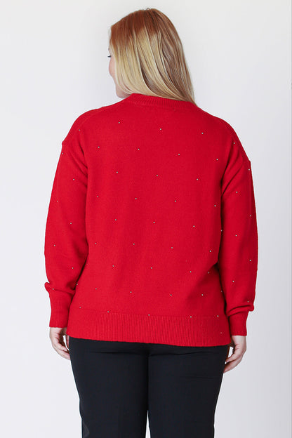 Embellished Crewneck Sweater