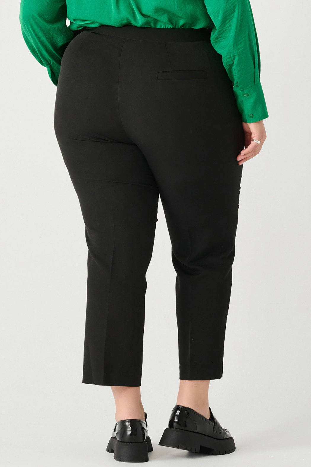 High Rise Pintuck Pants