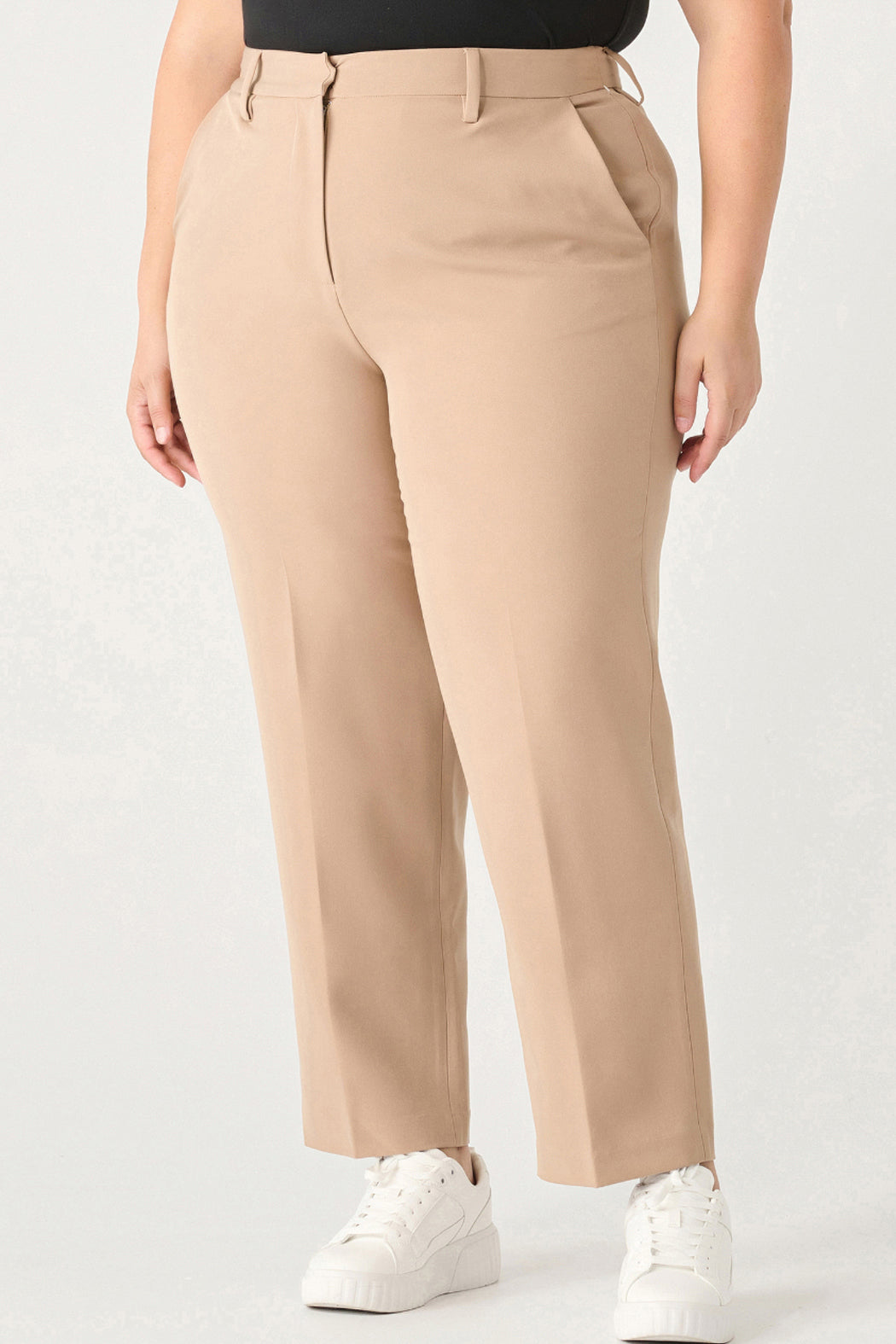 High Waist Straight Leg Trouser