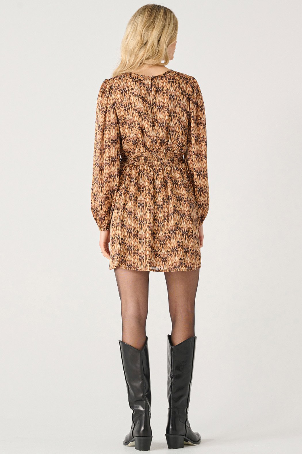 Long Sleeve Side Laced Mini Dress