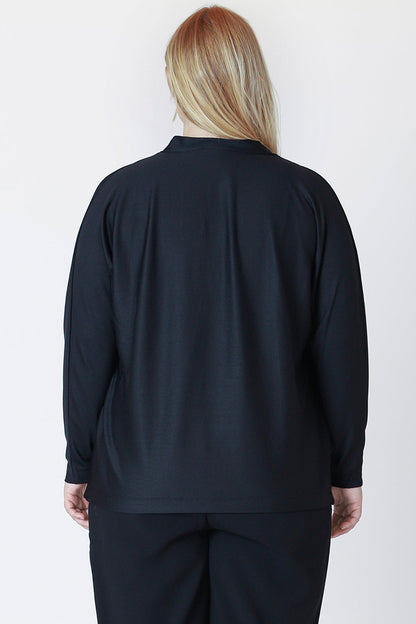 Mockneck Ribbed Longsleeve