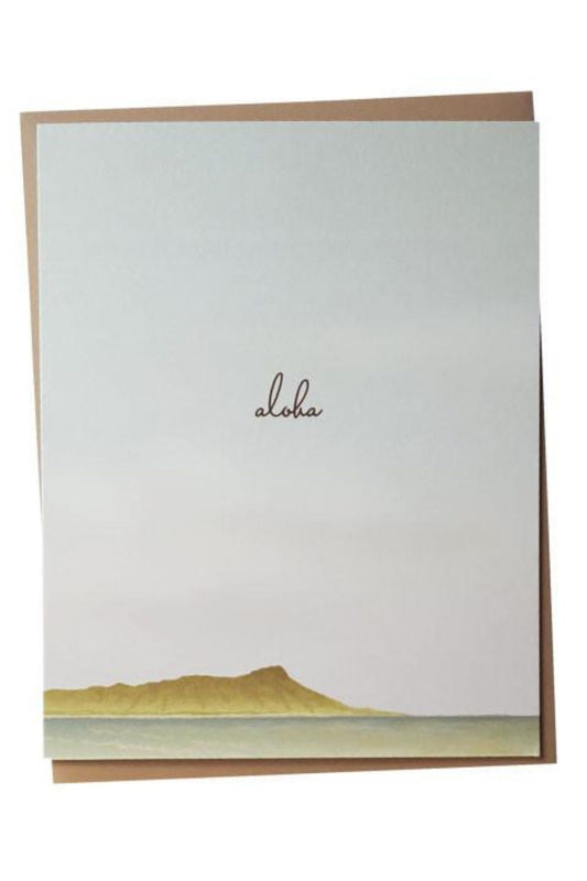 Diamond Head Aloha Card