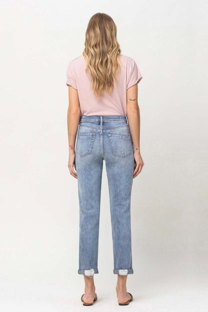 Distressed Boyfriend Jeans