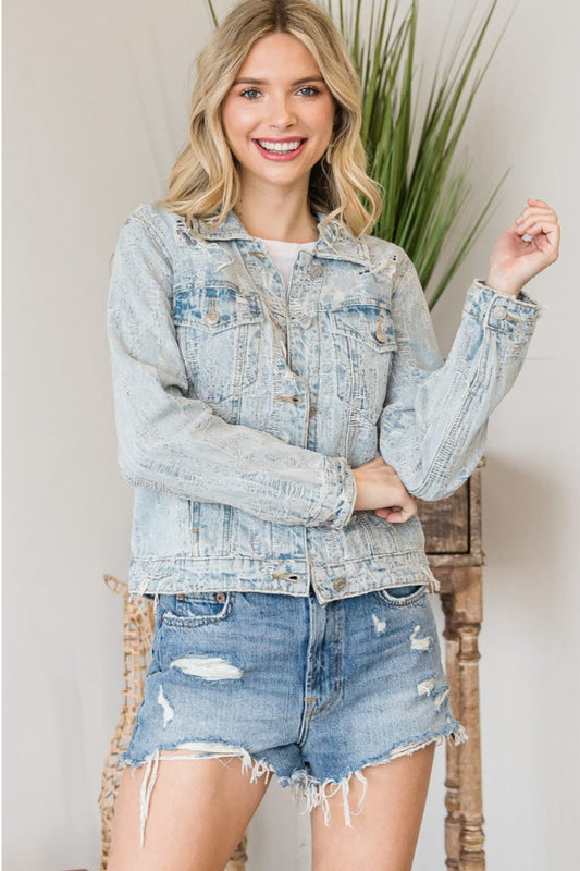 Distressed Denim Jacket