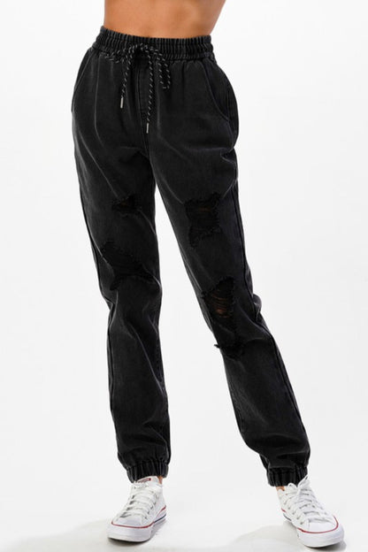 Distressed Joggers