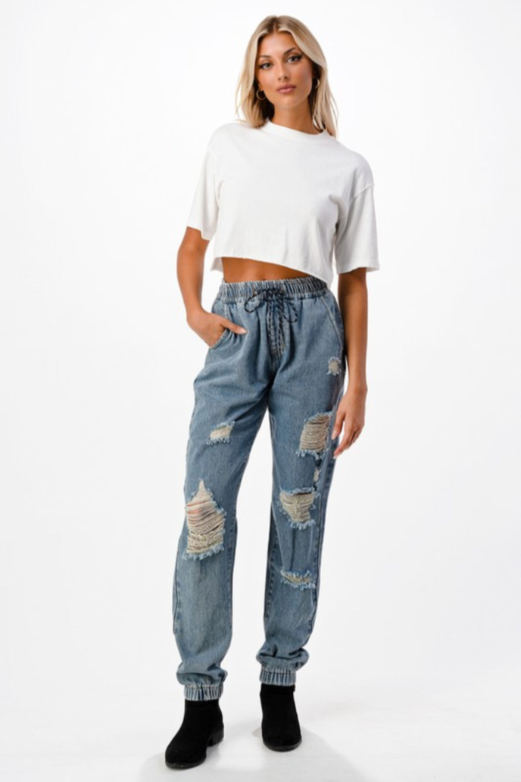 Distressed Joggers