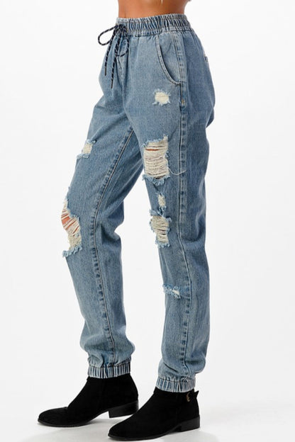 Distressed Joggers