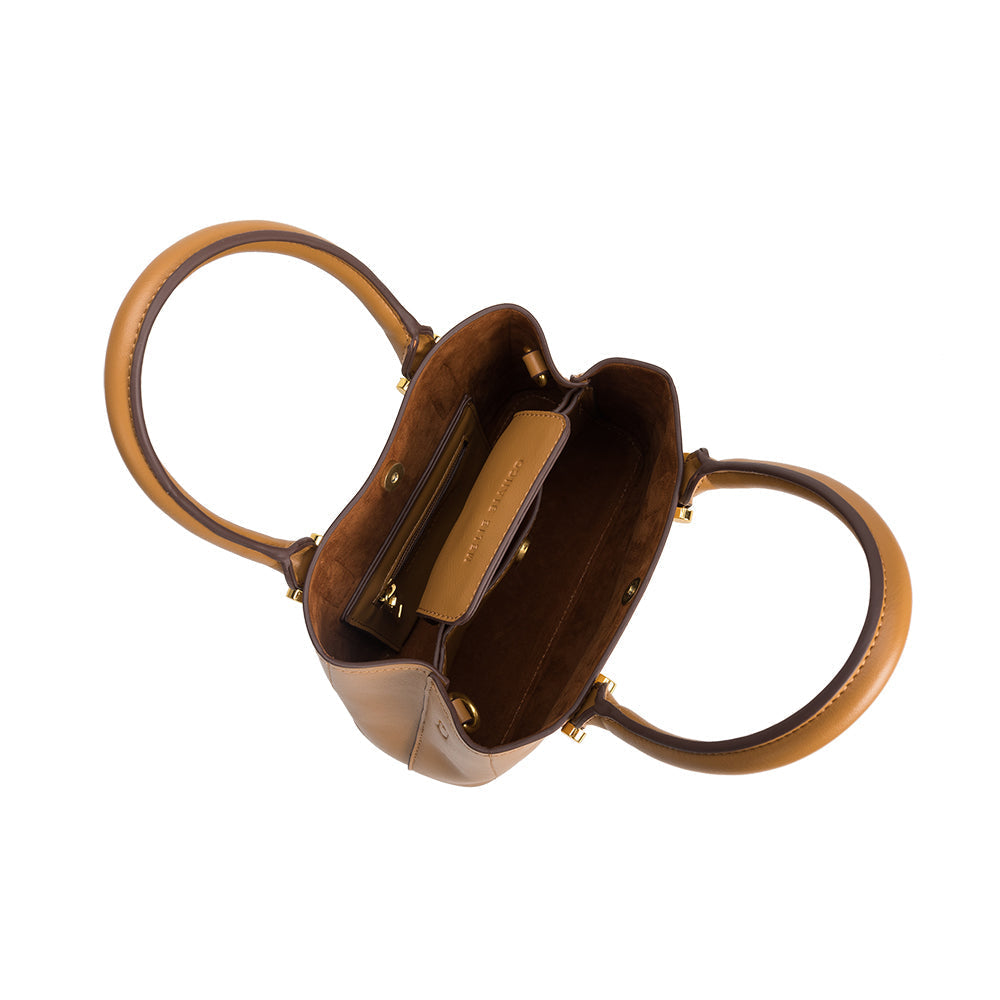Gabby Camel Small Crossbody