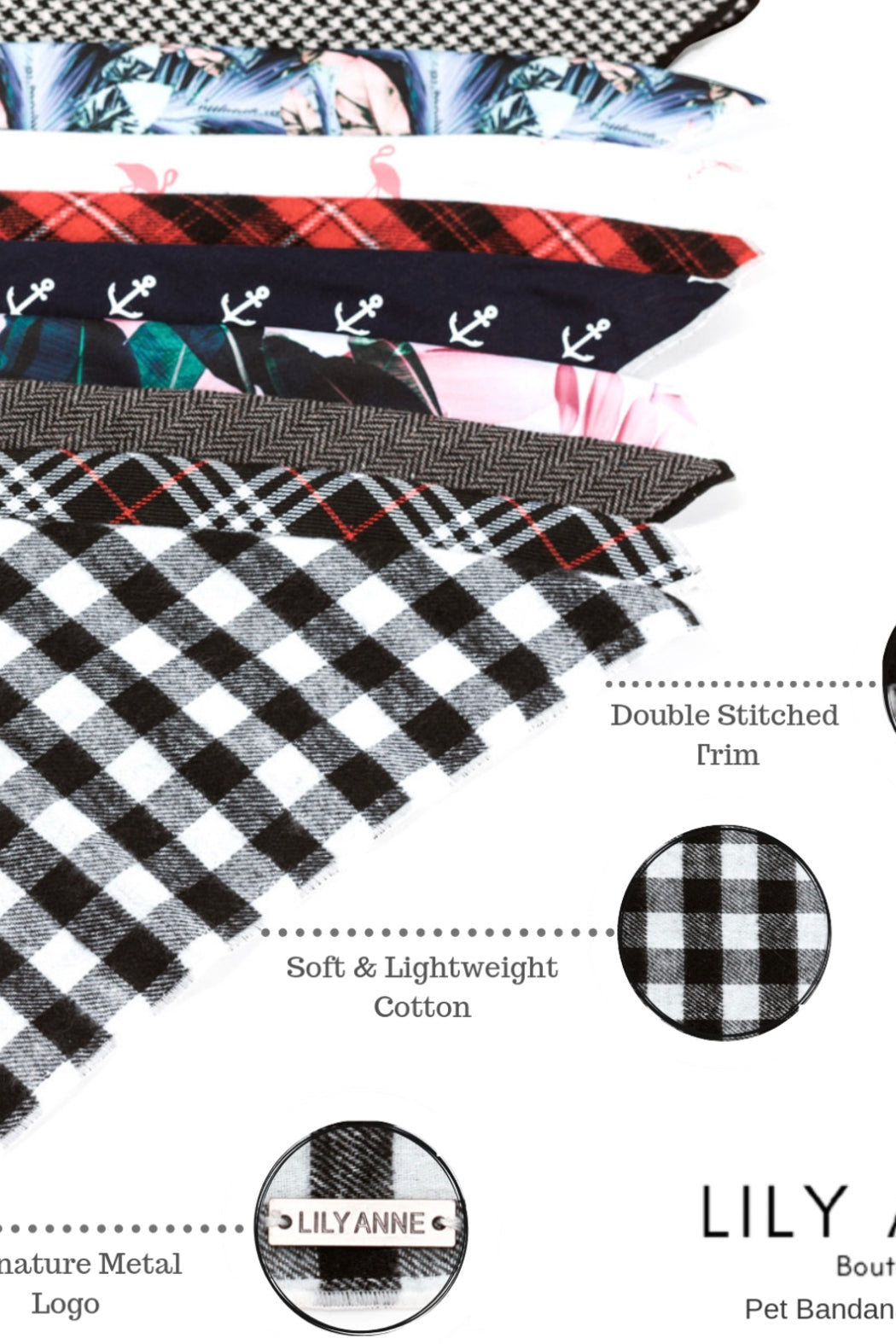 Dog Bandana's by Lily Anne Boutique