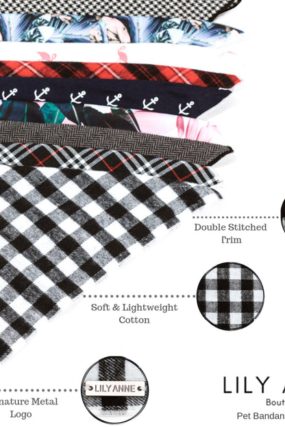 Dog Bandana's by Lily Anne Boutique