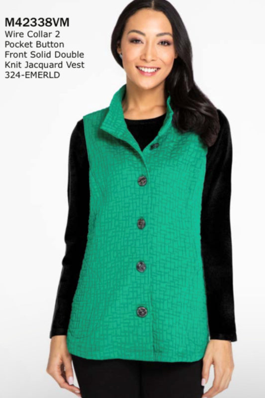 Double Knit Jacquard Vest