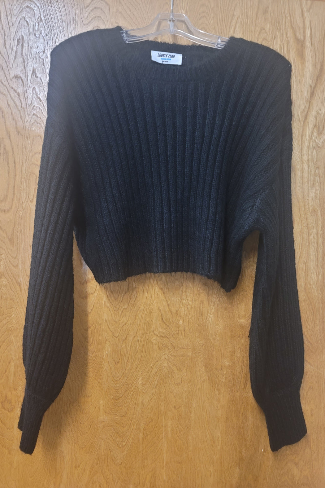 Double Z Short Waist LS Sweater Womans