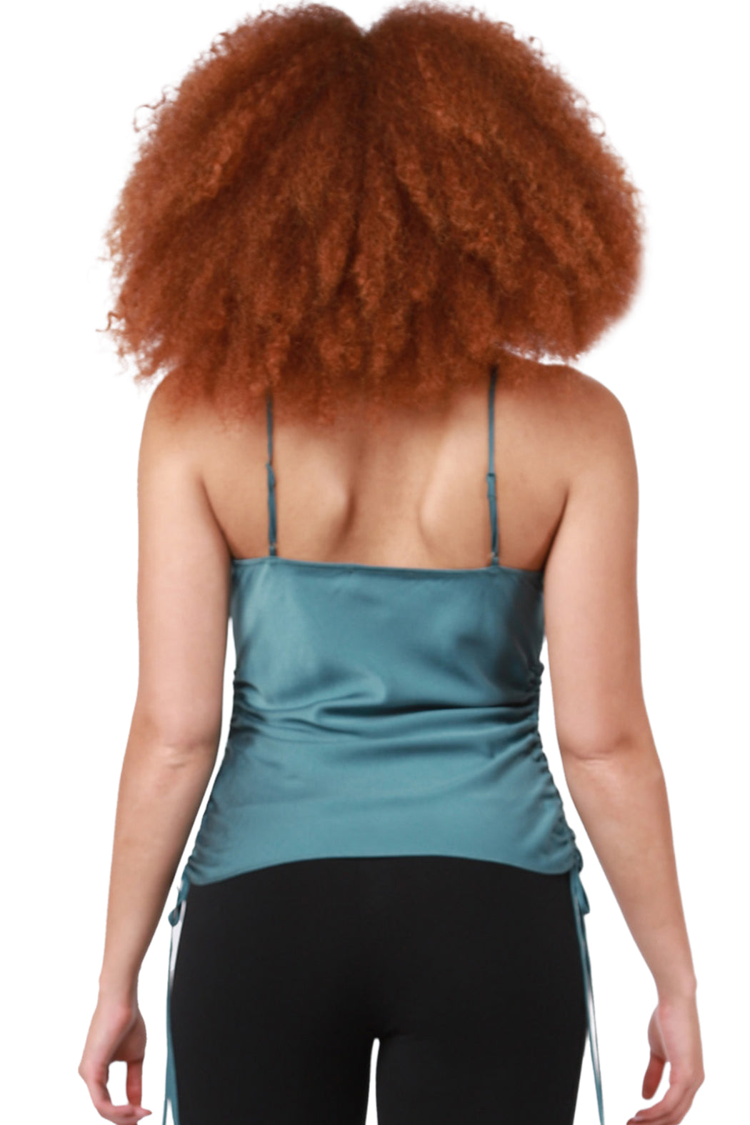 Drawstring Satin Cami