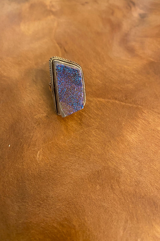 Druzy Sterling Silver Ring