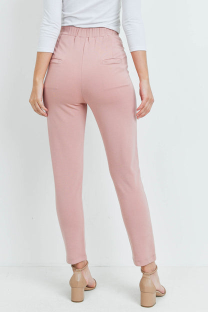 Dusty Pink Slim Fit Pants
