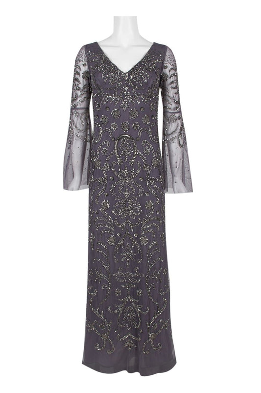 Dusty Purple Beaded Gown