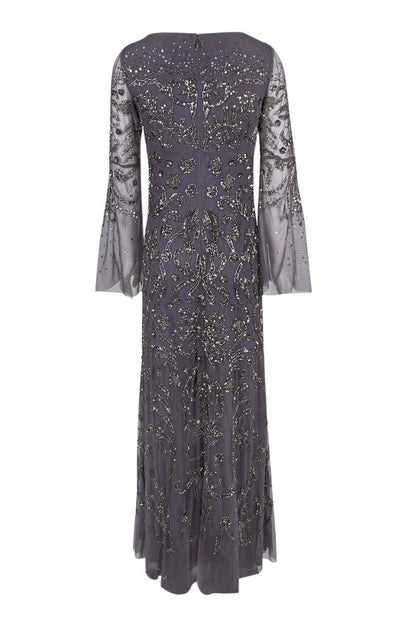 Dusty Purple Beaded Gown