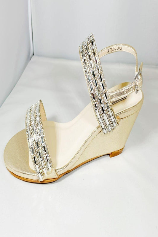 Champagne Sparkle Wedge