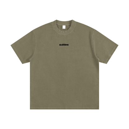 ESSNTIAL ELEMNTS Unisex 430G HW VT Washed Tee