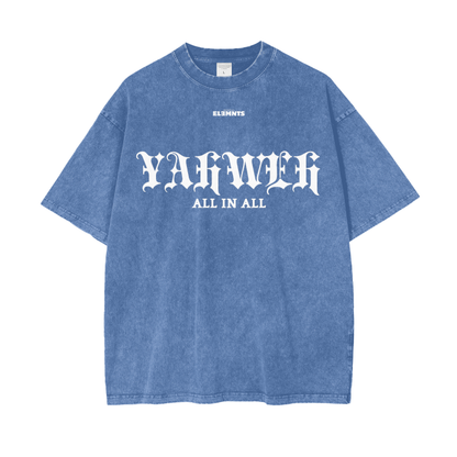 ESSNTIAL ELEMNTS Acid Wash Unisex Oversize Tee