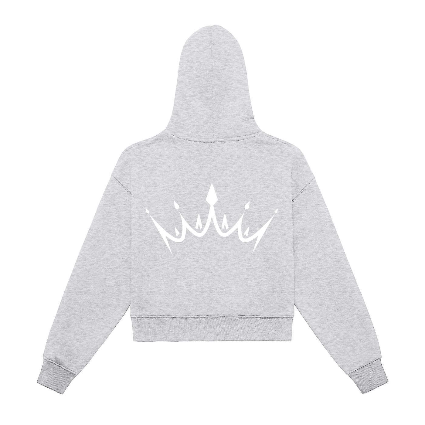 ESSNTIAL ELEMNTS Women's Fleeced Zip-Up Cropped Hoodie