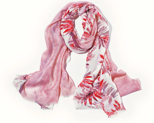 PRINTED COTTON SCARF FOR WOMEN