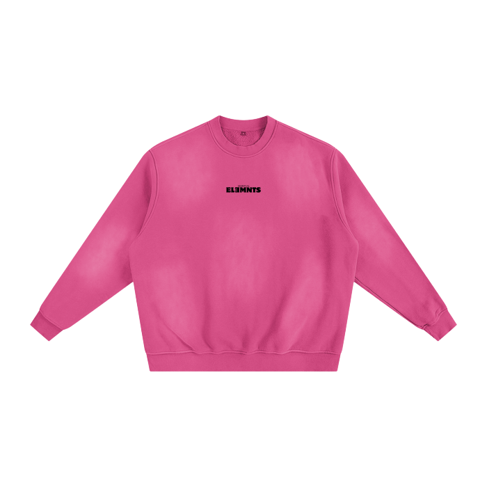 ESSNTIAL ELEMNTS Unisex 375G Faded Wash Fleece SS