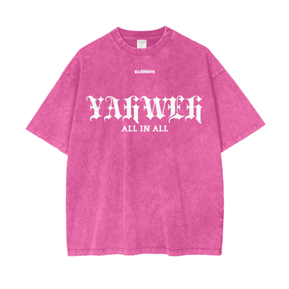 ESSNTIAL ELEMNTS Acid Wash Unisex Oversize Tee