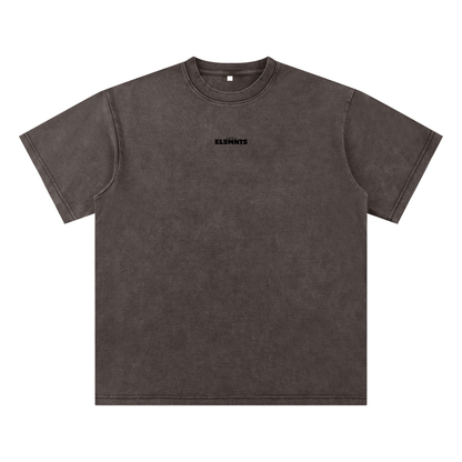 ESSNTIAL ELEMNTS Unisex 245G Bamboo Slub Snow Washed Tee