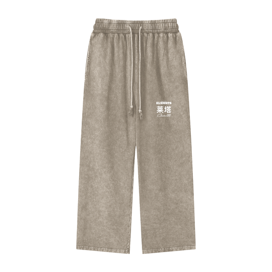EE x LETTA Unisex 360G Acid Wash Straight Leg Pants