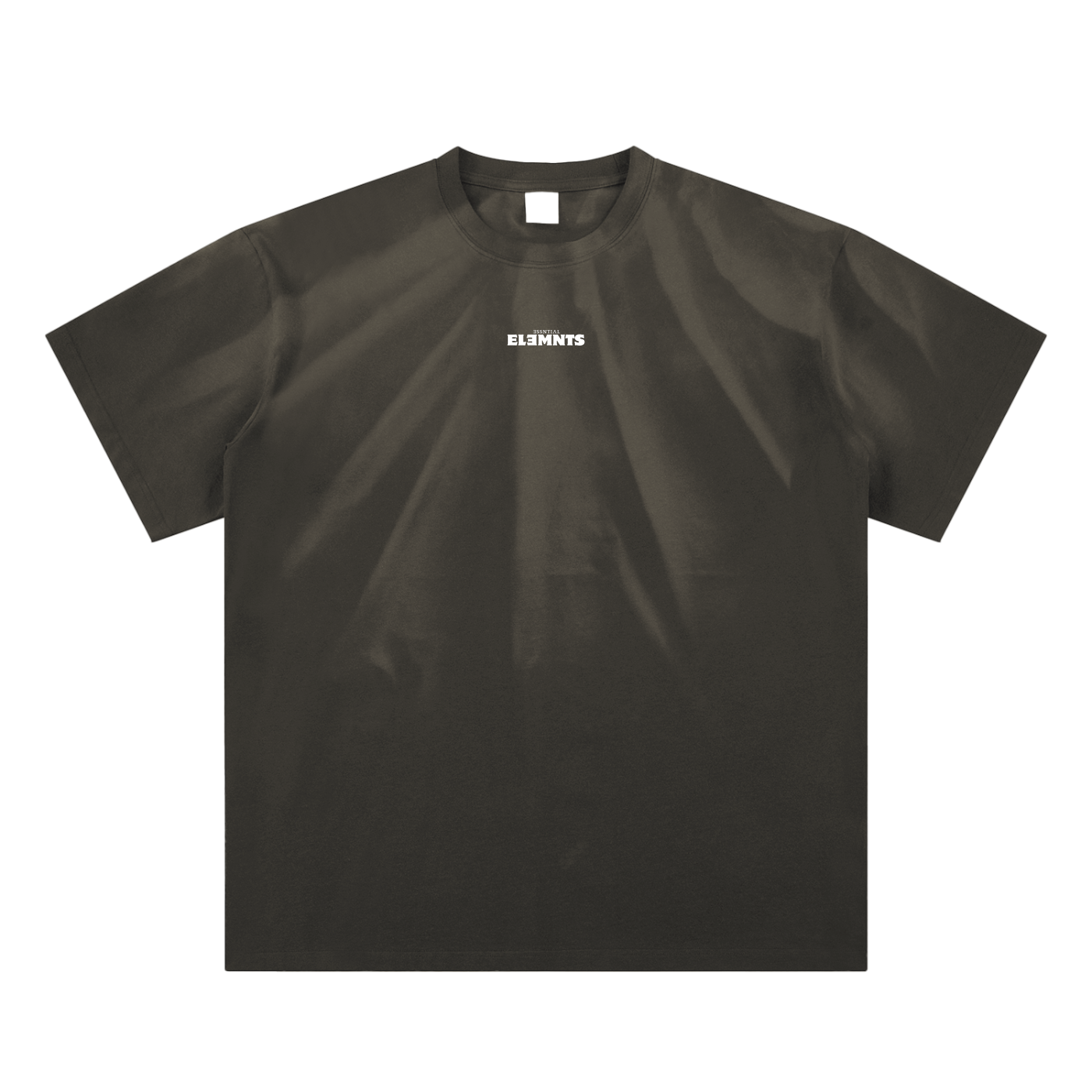 ESSNTIAL ELEMNTS Unisex 250G Hand-Scrunched Faded Tee