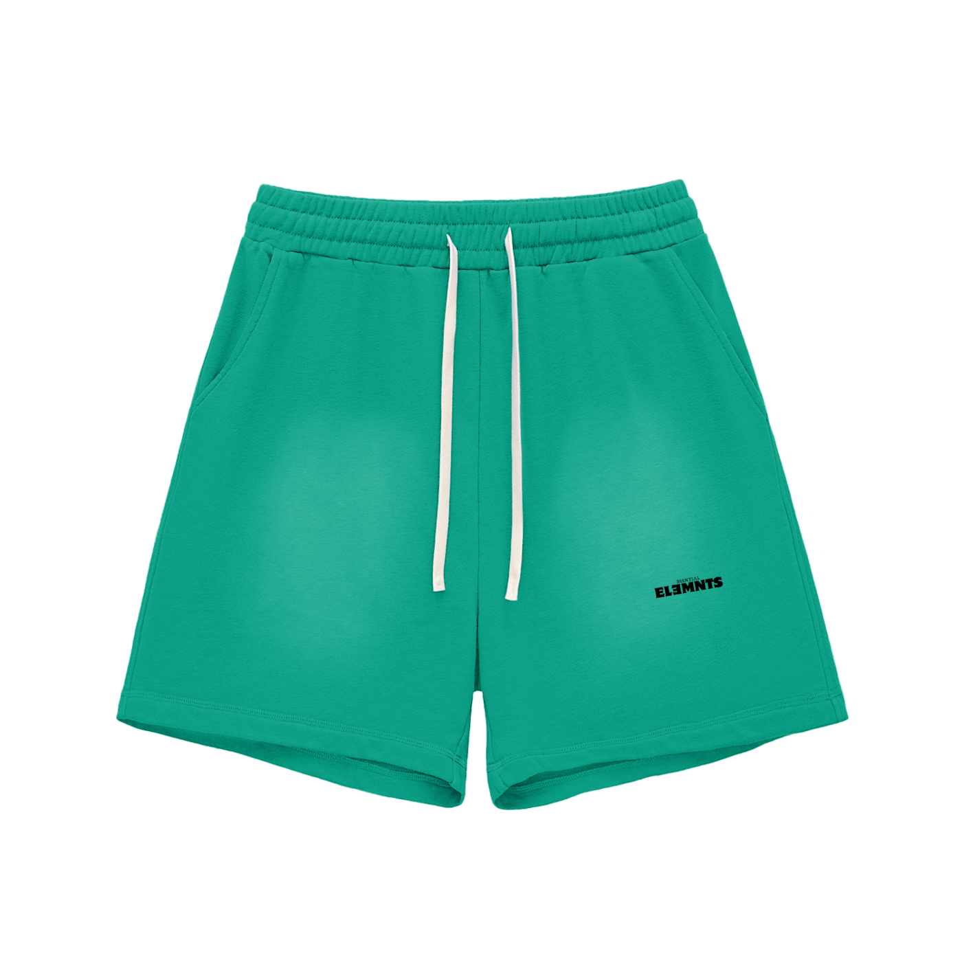 ESSNTIAL ELEMNTS Unisex 350G Sun Fade Raw Edge Shorts