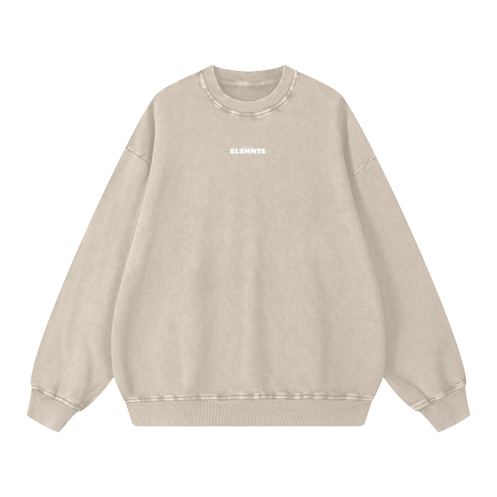 ESSNTIAL ELEMNTS Unisex 360G Acid Wash Sweatshirt