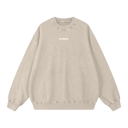 ESSNTIAL ELEMNTS Unisex 360G Acid Wash Sweatshirt