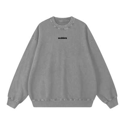 ESSNTIAL ELEMNTS Unisex 360G Acid Wash Sweatshirt