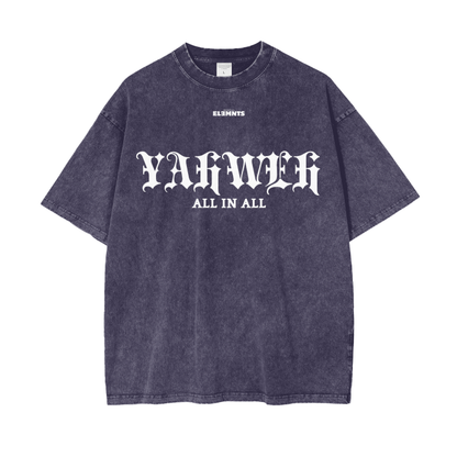 ESSNTIAL ELEMNTS Acid Wash Unisex Oversize Tee