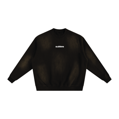 ESSNTIAL ELEMNTS Unisex 375G Faded Wash Fleece SS