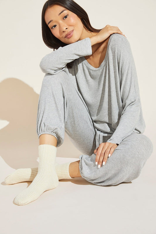 Eberjey Ribbed Sock