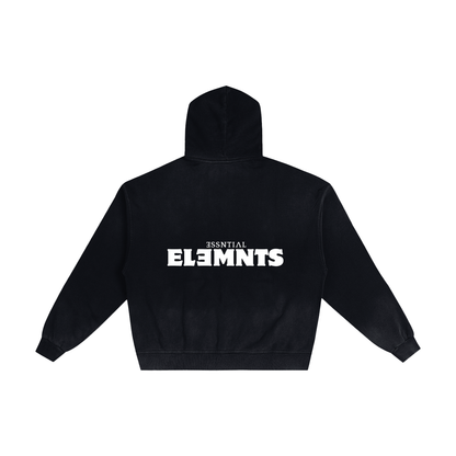 ESSNTIAL ELEMNTS Unisex 420G Frayed Washed Hoodie