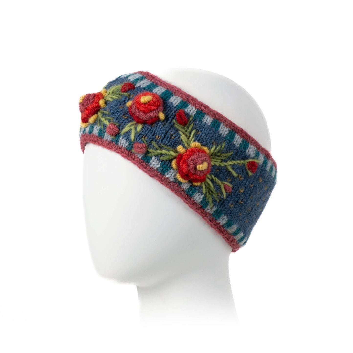 Aubrey  - women's wool knit headband: Begonia