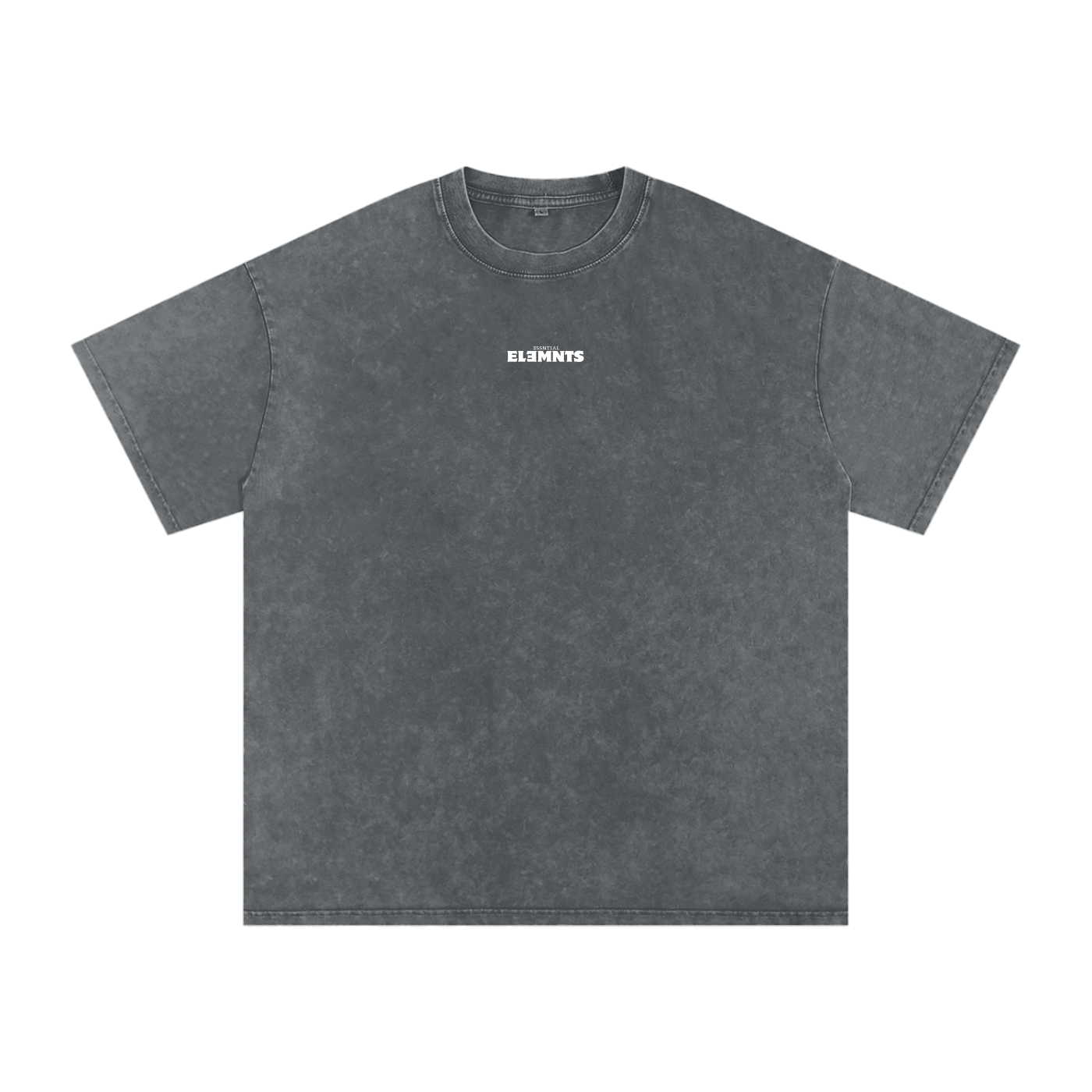 ESSNTIAL ELEMNTS Unisex 250G Acid Wash Oversize Tee