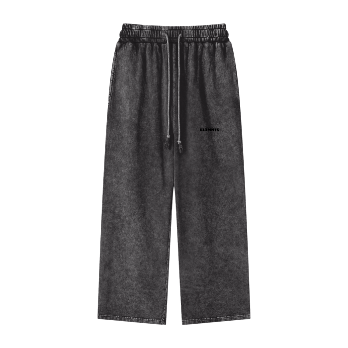 ESSNTIAL ELEMNTS Unisex 360G Acid Wash Wide Pants