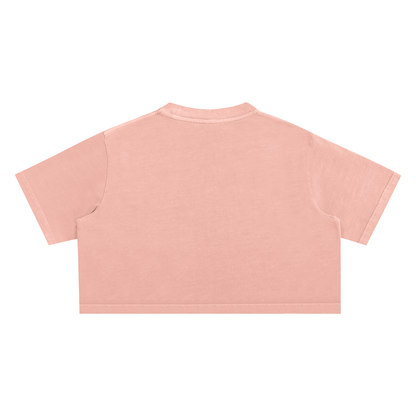 ESSNTIAL ELEMNTS Women's Snow Washed Crop Top Tee